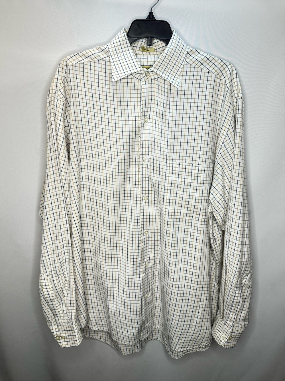Paul Stuart Men’s XL Made in Italy Plaid Sport/Dress Shirt